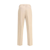 ZEGNA Beige Cotton Dress Pants